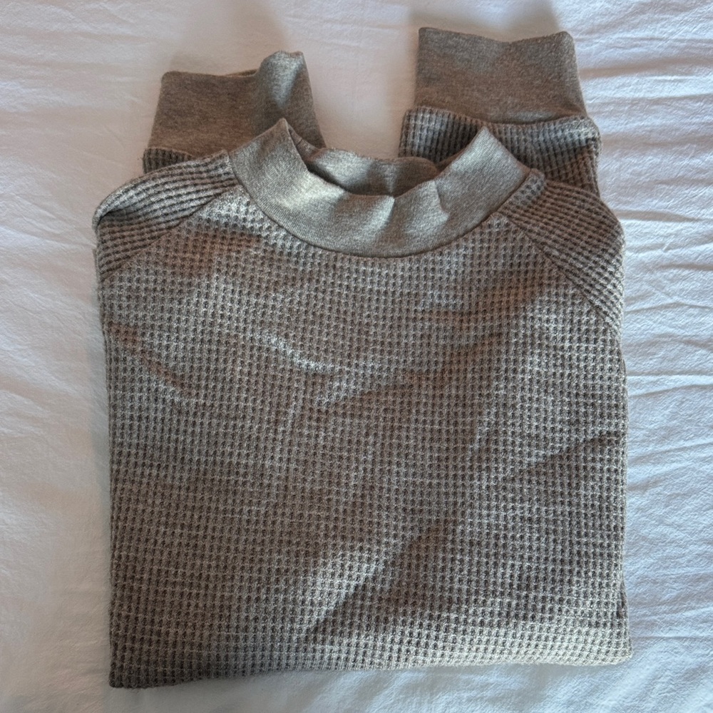 Gray Waffle Knit Women's Sweater by Madewell